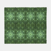 Abstracte Shamrocks Fleece Deken (Voorkant (Horizontaal))