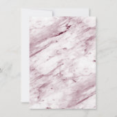 Abstracte Shapes Burgundy Marble Back & 2 Photos Save The Date (Achterkant)