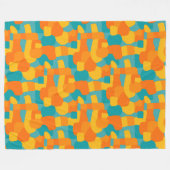 Abstracte Shapes Mosaic 310722 Fleece Deken (Voorkant (Horizontaal))