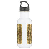 Abstracte Shimmer Waterfles (Achterkant)