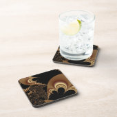 Abstracte Shimmering Gold Parachutes Onderzetter (Rechterzijde)