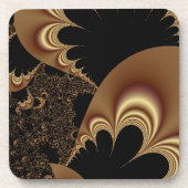 Abstracte Shimmering Gold Parachutes Onderzetter (Voorkant)
