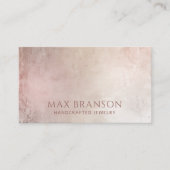 Abstracte Sieradenontwerper Dusty Pink Brush Paint Visitekaartje (Voorkant)