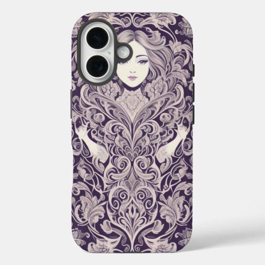 Abstracte sierbloem Case-Mate iPhone case (Achterkant)