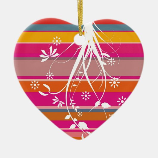 Abstracte sierbloem keramisch ornament (Voorkant)