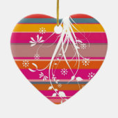 Abstracte sierbloem keramisch ornament (Achterkant)