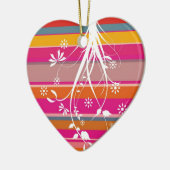 Abstracte sierbloem keramisch ornament (Links)