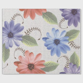 abstracte sierbloemolie, verfwand cadeaupapier (Vlak)