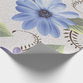 abstracte sierbloemolie, verfwand cadeaupapier (Hoek)