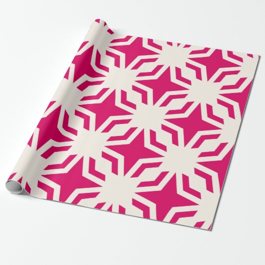  abstracte siergeometrische naadloze vlek cadeaupapier (Uitgerold)