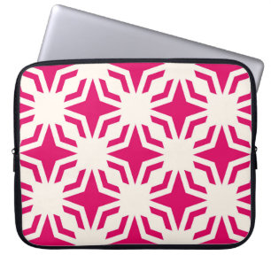 abstracte siergeometrische naadloze vlek laptop sleeve