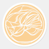 Abstracte Sigil-Sticker Ronde Sticker (Voorkant)