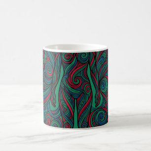 Abstracte silhouett sieraden lijn kunst koffiemok