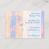 Abstracte sjabloon Businesscards, turkooishuid Visitekaartje (Achterkant)