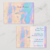Abstracte sjabloon Businesscards, turkooishuid Visitekaartje (Voorkant / Achterkant)