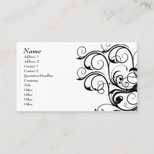 Abstracte Sjabloon kaart - Gepersonaliseerd Visitekaartje (Voorkant)