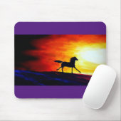 Abstracte Sjabloon met paardenpestvrijheid Muismat (Met muis)