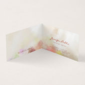 Abstracte Sjabloon Modern Handgeschreven Script Visitekaartje (Binnen)