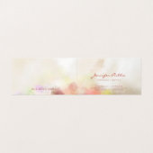 Abstracte Sjabloon Modern Handgeschreven Script Visitekaartje (Binnenkant ongevouwen)