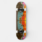Abstracte skateboardgraffiti persoonlijk skateboard (Voorkant)