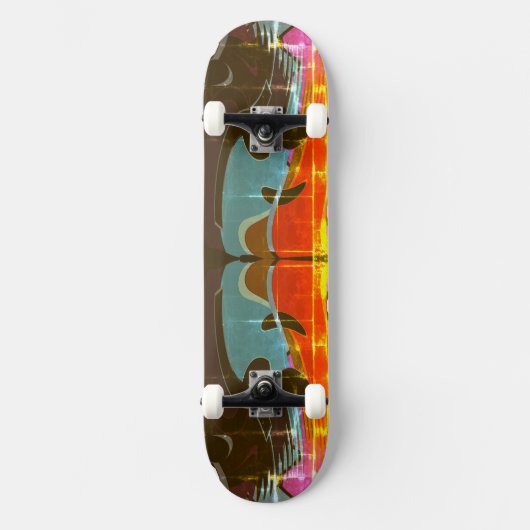 Abstracte skateboardgraffiti persoonlijk skateboard (Voorkant)