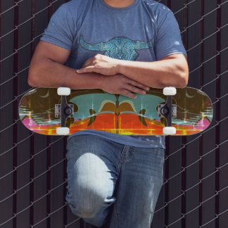 Abstracte skateboardgraffiti persoonlijk skateboard