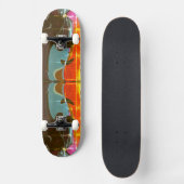 Abstracte skateboardgraffiti persoonlijk skateboard (Voorkant)