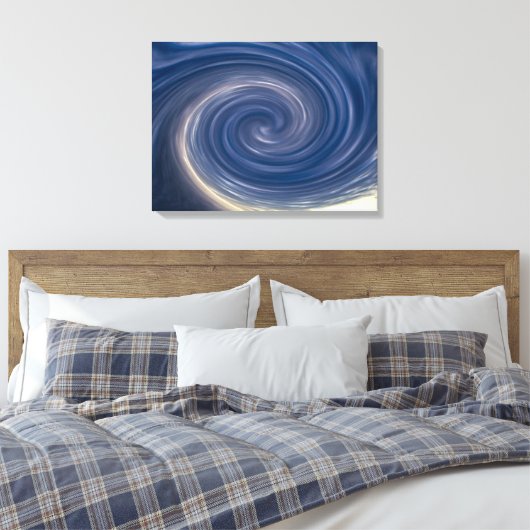 Abstracte Sky Twirl Canvas Afdruk (Insitu (Slaapkamer))