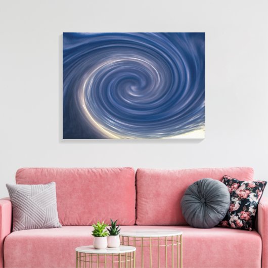 Abstracte Sky Twirl Canvas Afdruk (Insitu (Woonkamer))