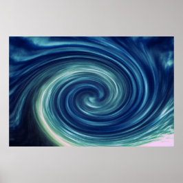 Abstracte Sky Twirl Poster
