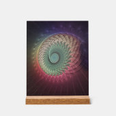 Abstracte slak Kleurrijke Moderne Fractal Art Acryl Bord (Voorkant)