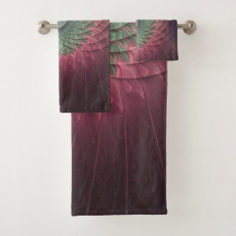 Abstracte slak Kleurrijke Moderne Fractal Art Bad Handdoek