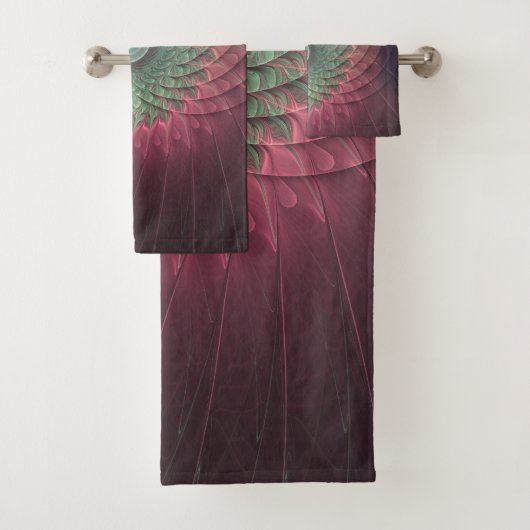 Abstracte slak Kleurrijke Moderne Fractal Art Bad Handdoek (Insitu)