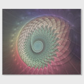 Abstracte slak Kleurrijke Moderne Fractal Art Cadeaupapier (Vlak)
