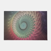 Abstracte slak Kleurrijke Moderne Fractal Art Deurmat (Voorkant)
