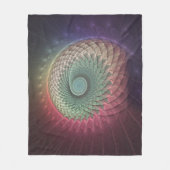 Abstracte slak Kleurrijke Moderne Fractal Art Fleece Deken (Voorkant)