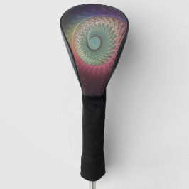 Abstracte slak Kleurrijke Moderne Fractal Art Golfheadcover