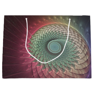Abstracte slak Kleurrijke Moderne Fractal Art Groot Cadeauzakje