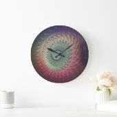 Abstracte slak Kleurrijke Moderne Fractal Art Grote Klok (Huis)