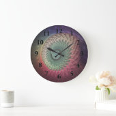 Abstracte slak Kleurrijke Moderne Fractal Art Grote Klok (Huis)