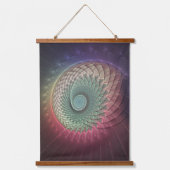 Abstracte slak Kleurrijke Moderne Fractal Art Hangend Wandkleed (Voorkant)
