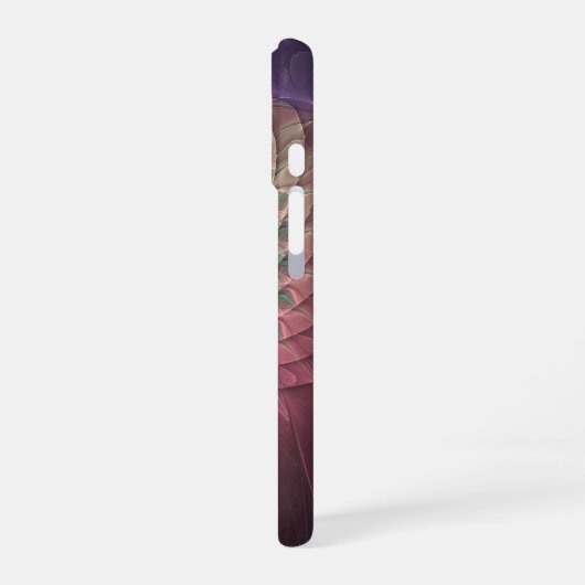 Abstracte slak Kleurrijke Moderne Fractal Art iPhone 16 Hoesje (Linkerkant)