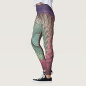 Abstracte slak Kleurrijke Moderne Fractal Art Leggings (Links)