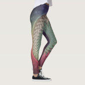 Abstracte slak Kleurrijke Moderne Fractal Art Leggings (Rechts)