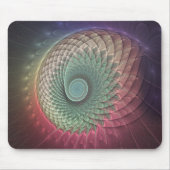 Abstracte slak Kleurrijke Moderne Fractal Art Muismat (Voorkant)