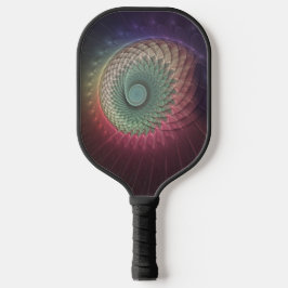 Abstracte slak Kleurrijke Moderne Fractal Art Pickleball Paddle