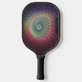 Abstracte slak Kleurrijke Moderne Fractal Art Pickleball Paddle (Achterkant)