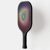 Abstracte slak Kleurrijke Moderne Fractal Art Pickleball Paddle (Links)