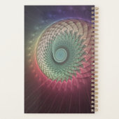 Abstracte slak Kleurrijke Moderne Fractal Art Planner (Achterkant)