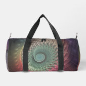 Abstracte slak Kleurrijke Moderne Fractal Art Plunjezak (Achterkant)